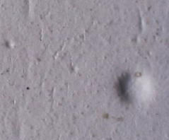 Digital microscopy (Hirox) images showing the surface of Maimeri Polycolor Fine Vinyl Colours in lateral illumination after ageing